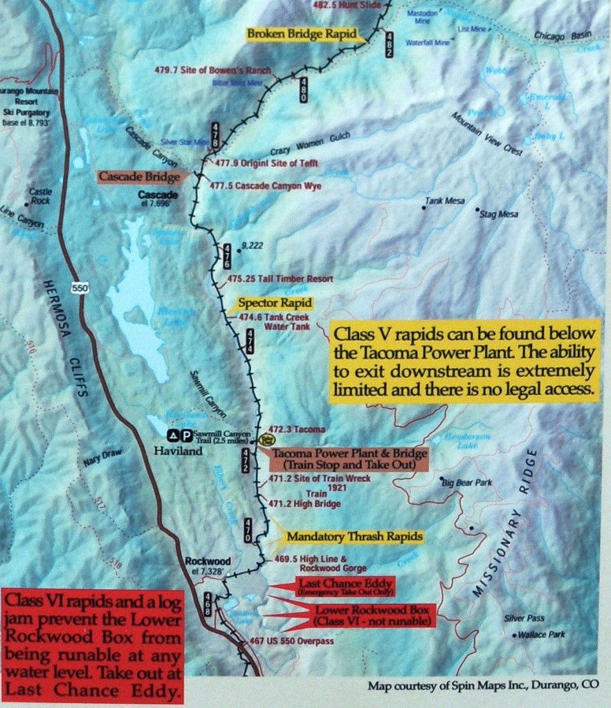 Mountain-Waters-Rafting-Upper-Animas-River-Needleton-Rockwood-Box-Map