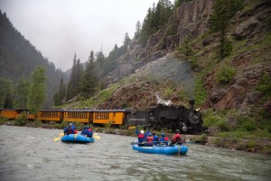 Rafts & Trains on the Upper Animas River Durango, Colorado